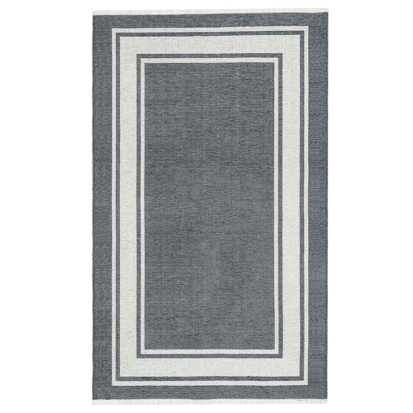 Providence Noa Grey Border Washable Accent Rug