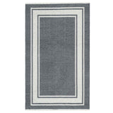 Providence Noa Grey Border Washable Accent Rug