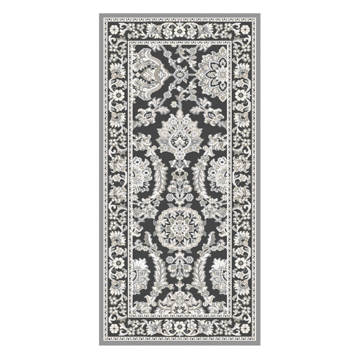 Providence Tiffany Grey Floral Runner