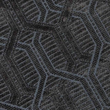 Crosby St. Kilim Geo Matrix Washable Accent Rug — Charcoal view 2