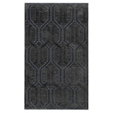 Crosby St. Kilim Geo Matrix Washable Accent Rug — Charcoal