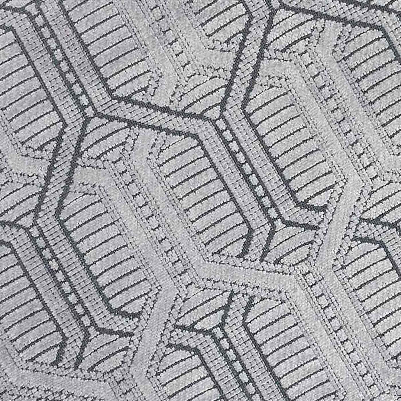 Crosby St. Kilim Geo Matrix Washable Accent Rug — Grey view 2