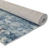 Crosby St. Dove Grey Splash Patterned Washable Accent Rug — detail view 2