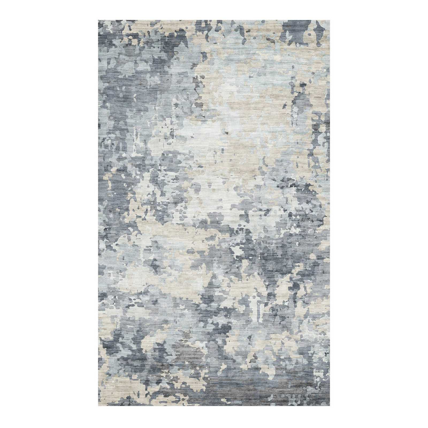 Crosby St. Dove Grey Splash Patterned Washable Accent Rug