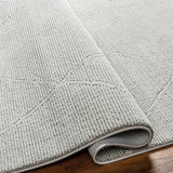 Alder Grey Diamond Design Washable Runner — detail view 3