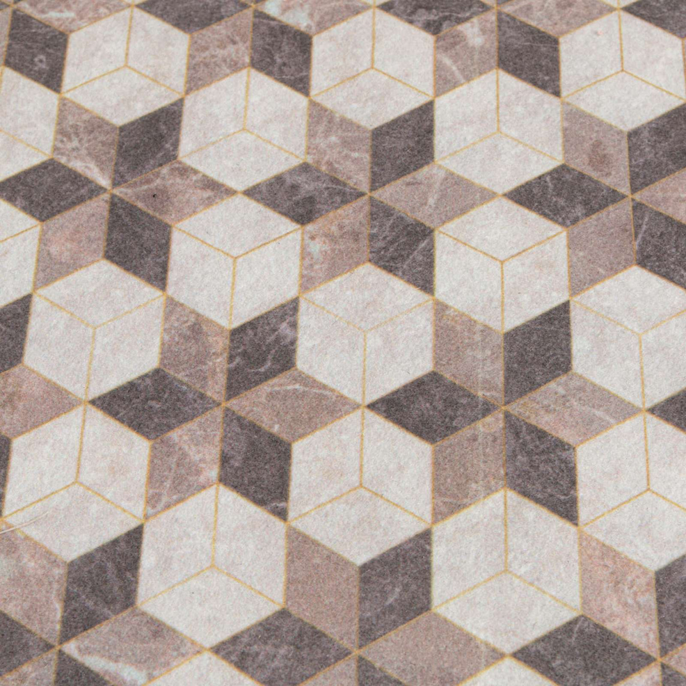 Beige Grey Tiles Echo Doormat — detail view 2