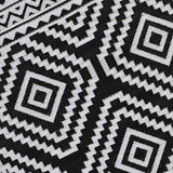 Black Diamond Design Plastic Outdoor Area Rug — detail view 3