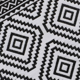 Black Diamond Design Plastic Outdoor Area Rug — detail view 2