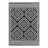 Black Diamond Design Plastic Outdoor Area Rug — detail view 1