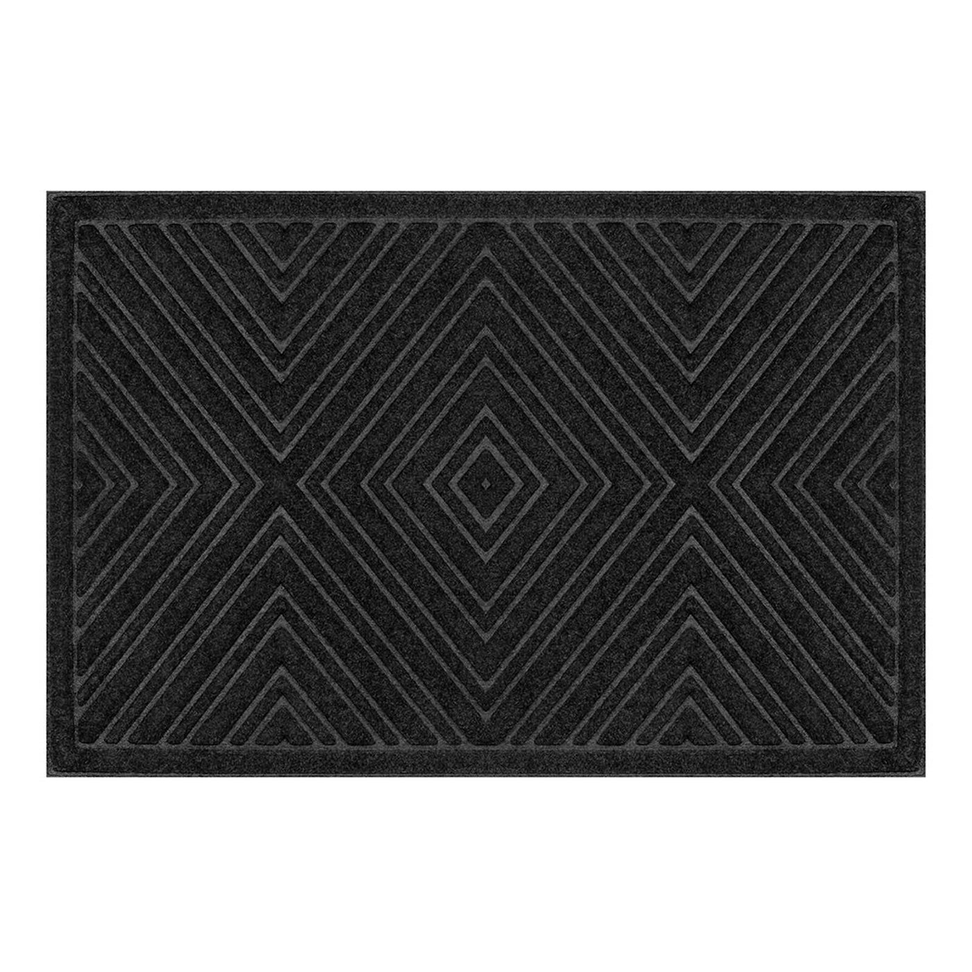 Diamond Scraper Doormat — Black