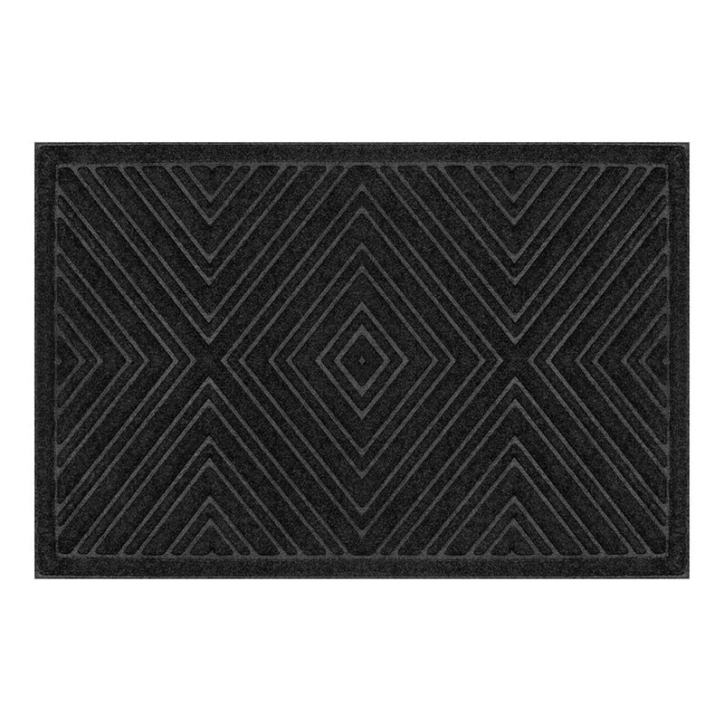 Diamond Scraper Doormat — Black