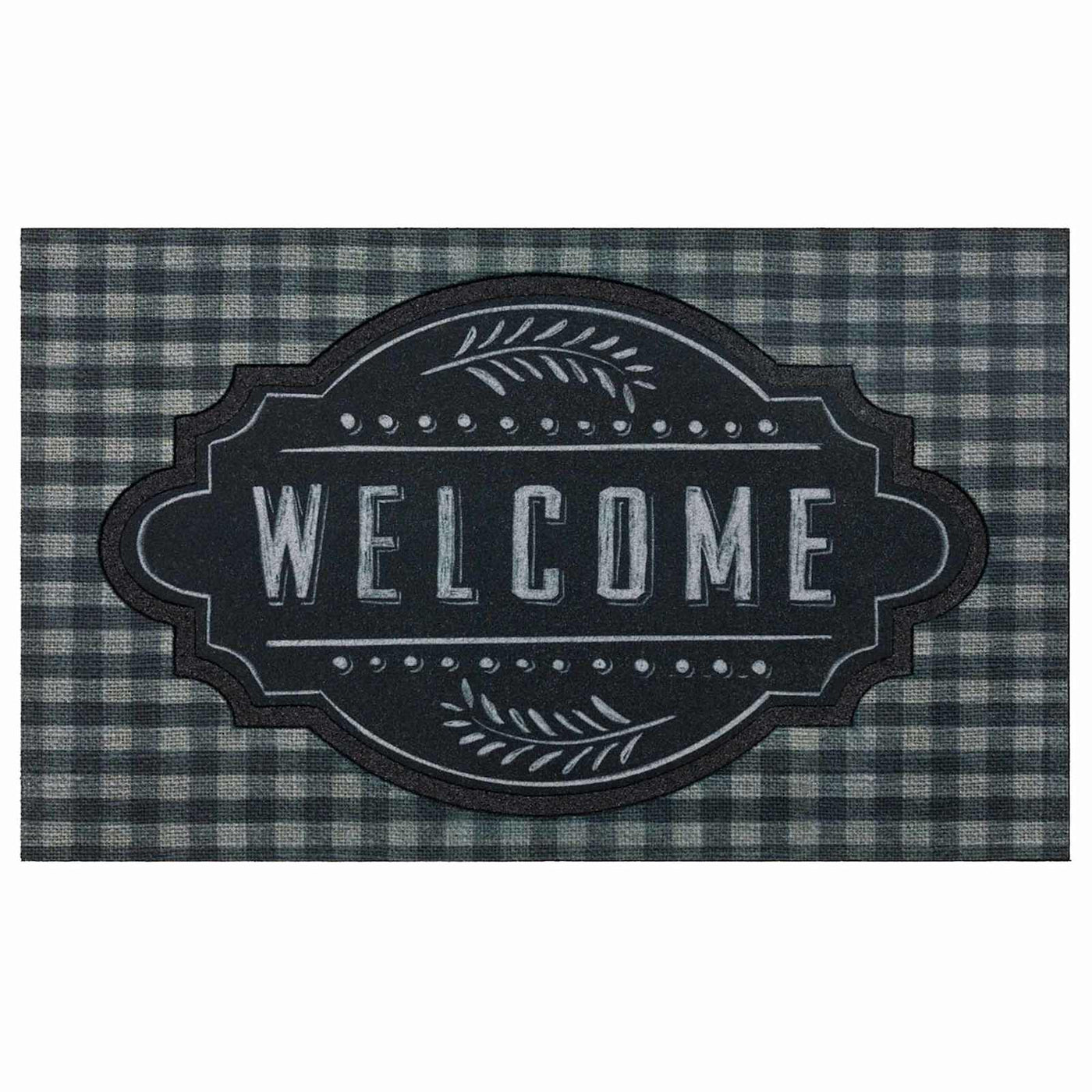 Black Farmhouse Chalkboard Doormat