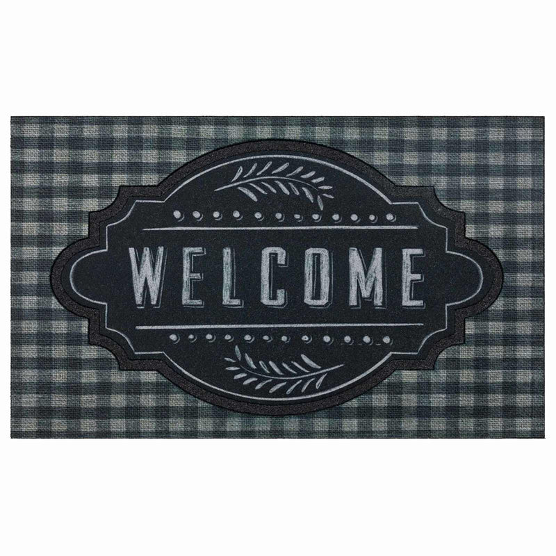 Black Farmhouse Chalkboard Doormat