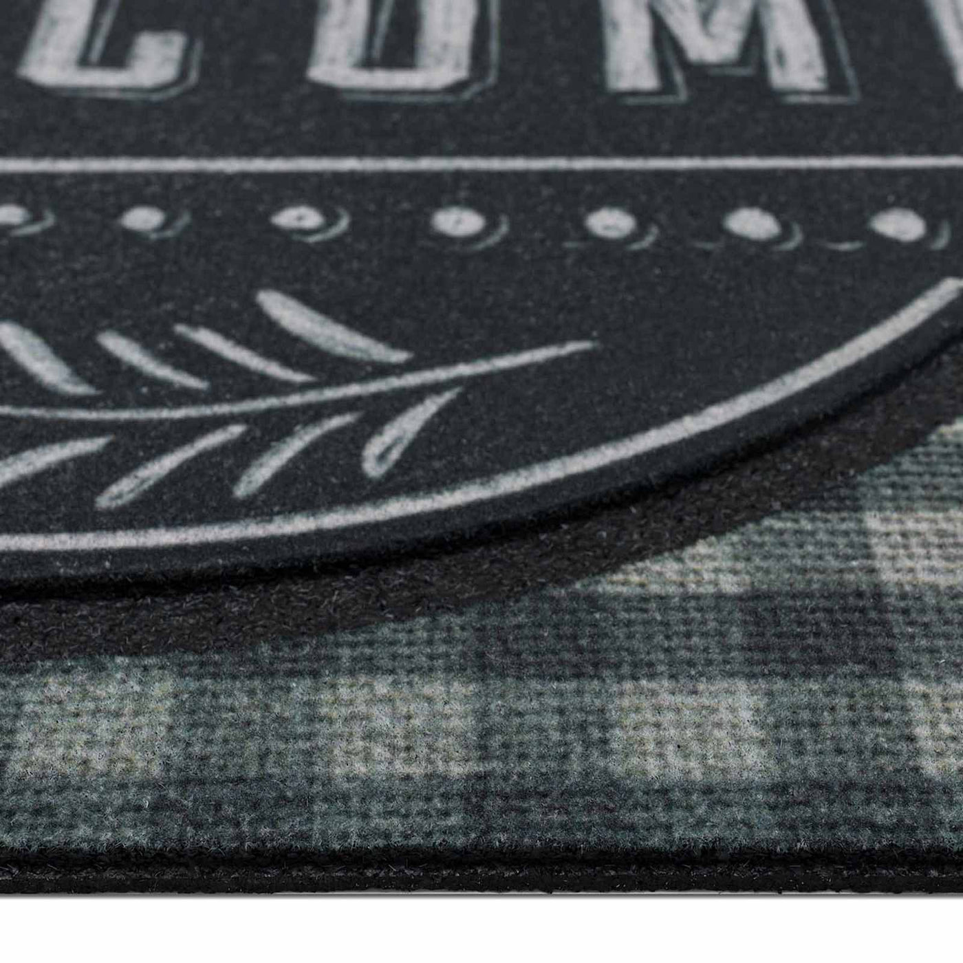 Black Farmhouse Chalkboard Doormat — detail view 2