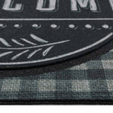 Black Farmhouse Chalkboard Doormat — detail view 2