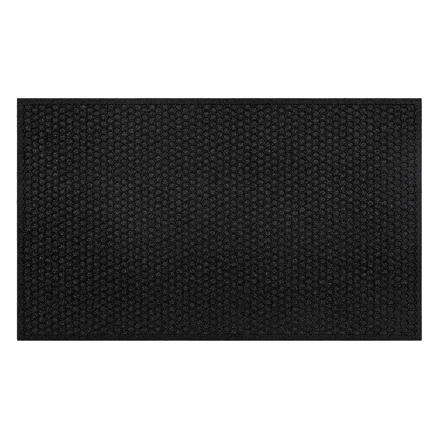 Black Honeycomb Matrix Doormat