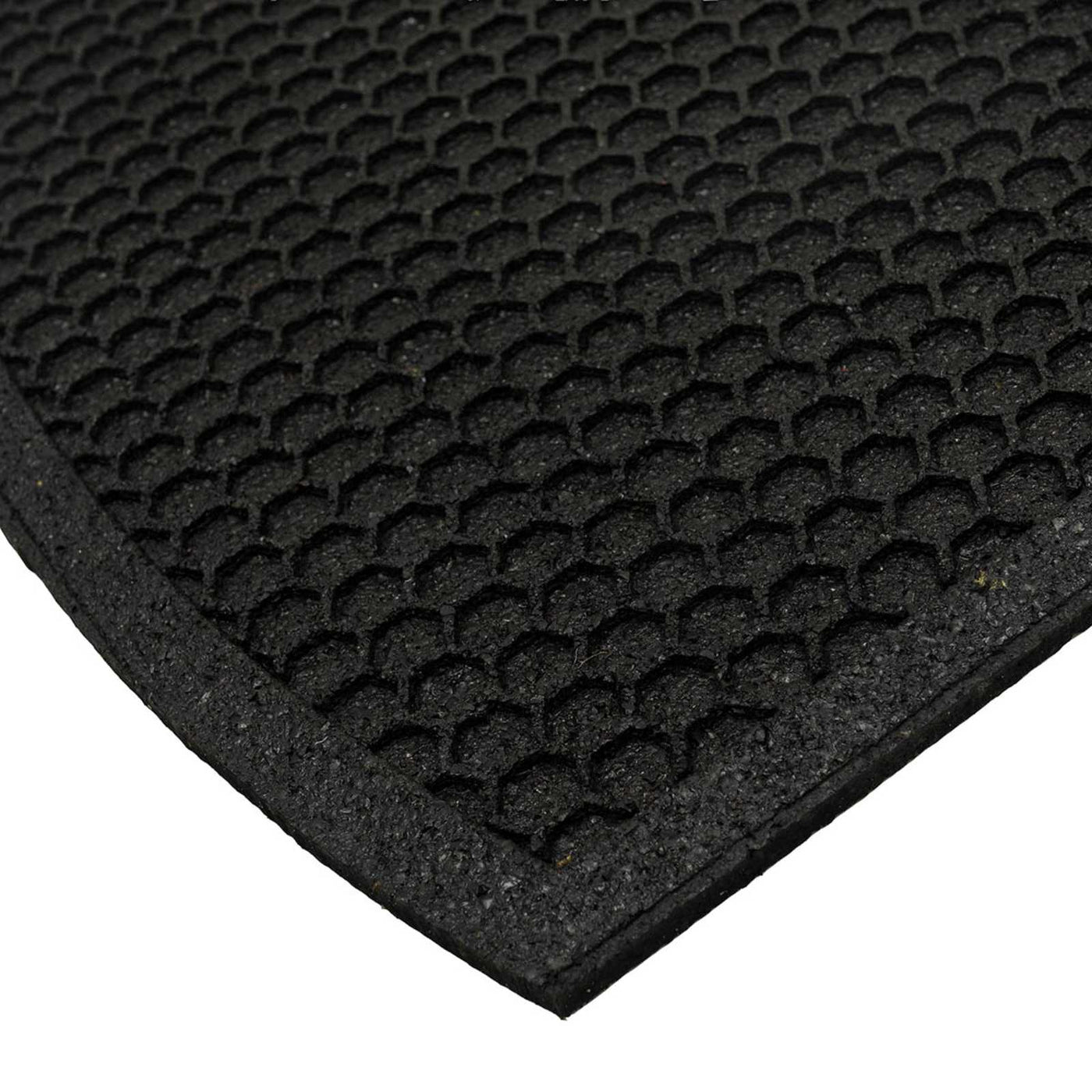Black Honeycomb Matrix Slice Doormat — detail view 1