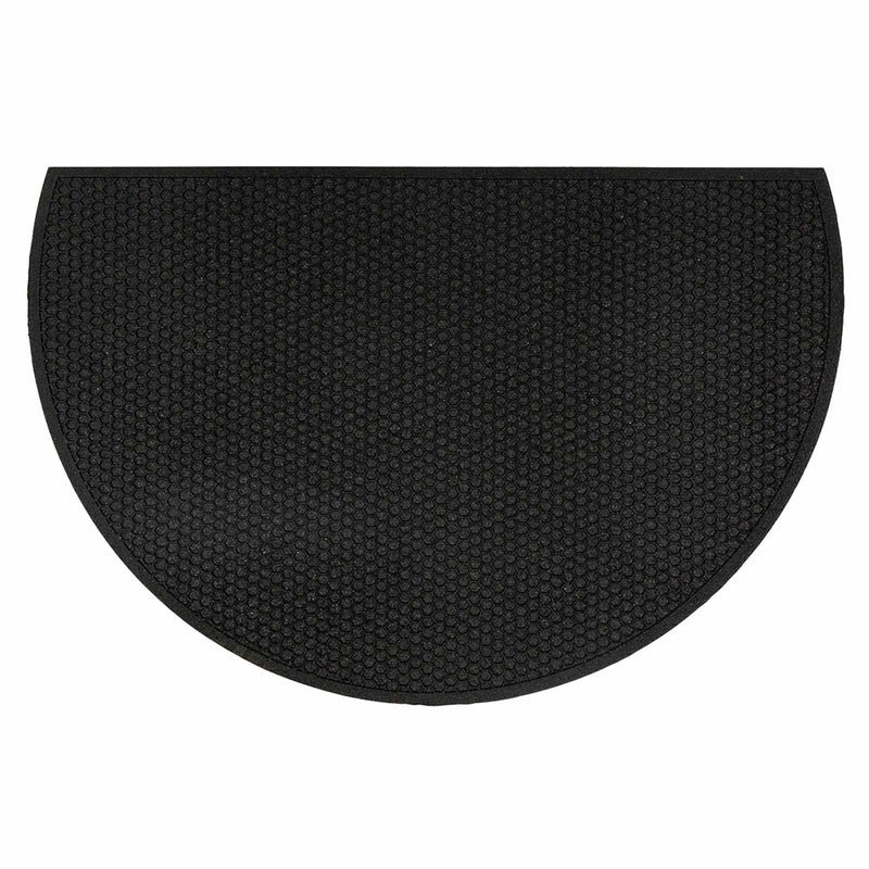 Black Honeycomb Matrix Slice Doormat