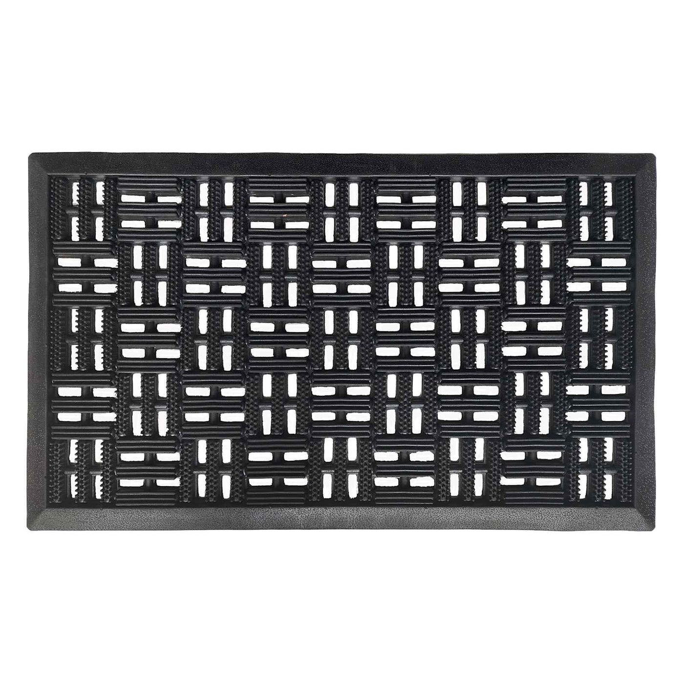 Black Parquet Bad Weather Doormat