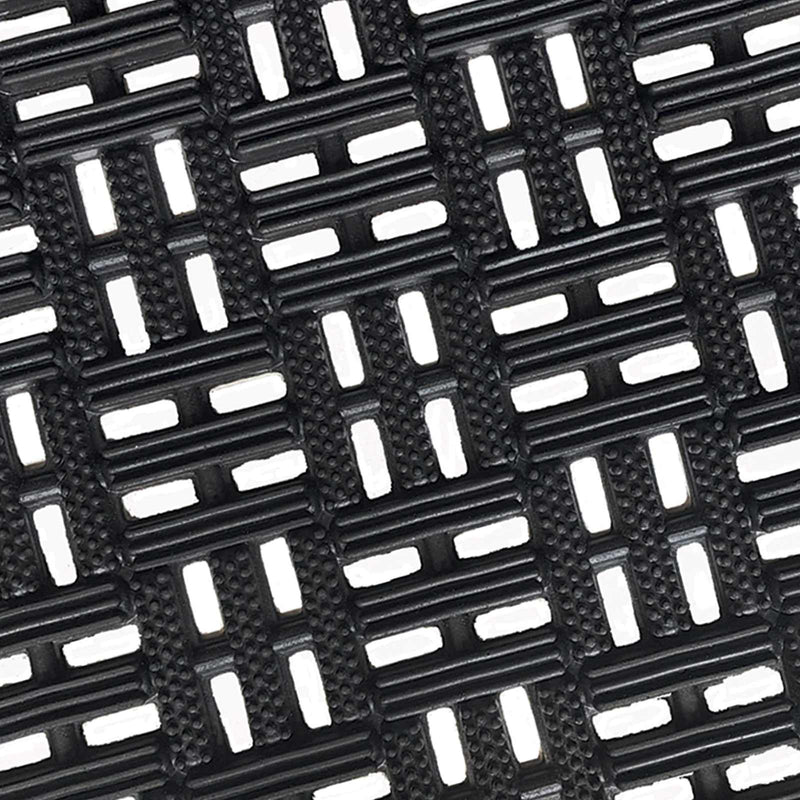 Black Parquet Bad Weather Doormat