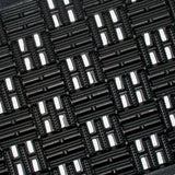 Black Parquet Rubber Doormat — detail view 1