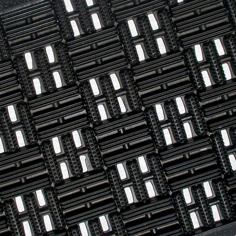 Black Parquet Rubber Doormat