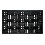 Black Parquet Rubber Doormat