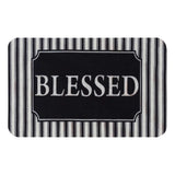 Blessed Striped Echo Doormat