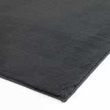 Bliss Faux Rabbit Fur Washable Accent Rug — Charcoal view 2