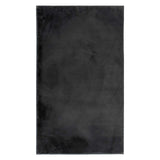 Bliss Faux Rabbit Fur Washable Accent Rug — Charcoal