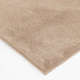 Bliss Faux Rabbit Fur Washable Accent Rug — Taupe view 3