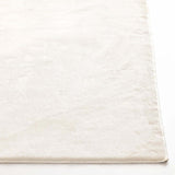Bliss Faux Rabbit Fur Washable Accent Rug — White view 2