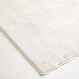 Bliss Faux Rabbit Fur Washable Accent Rug — White view 3