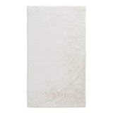Bliss Faux Rabbit Fur Washable Accent Rug — White