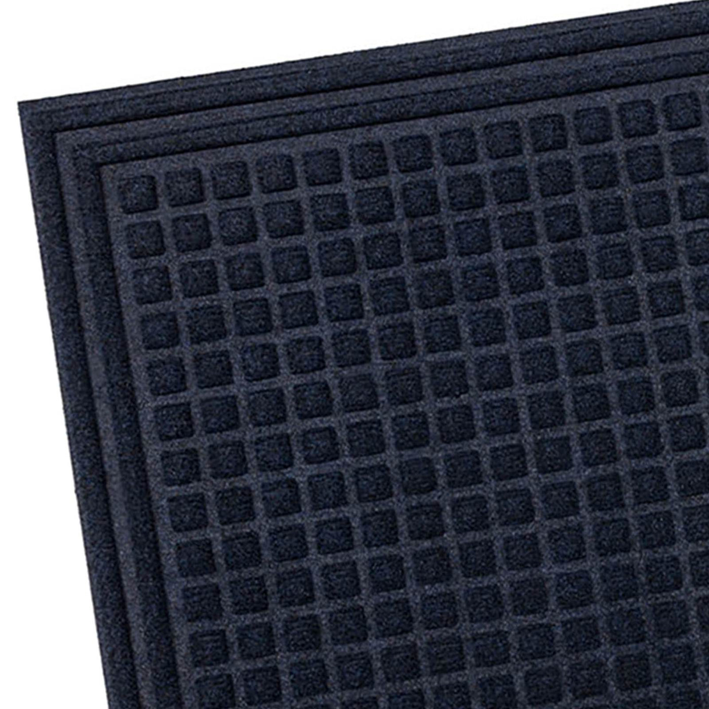 Waffle Impressions Doormat — Blue view 2