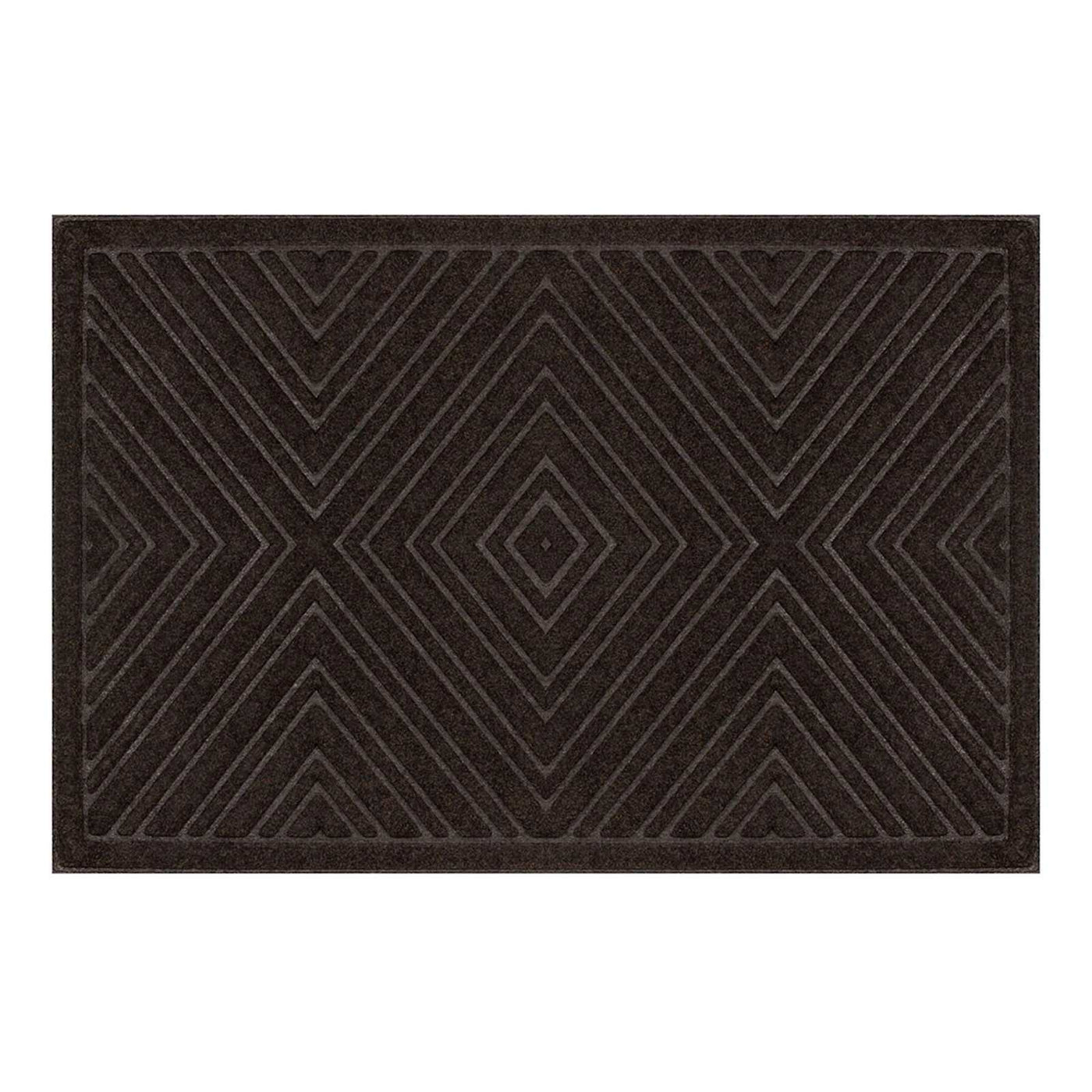 Diamond Scraper Doormat — Brown