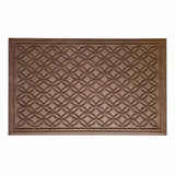 Textured Rubber Doormat — Brown