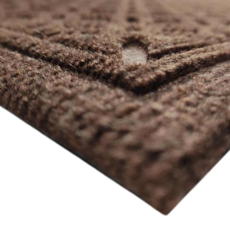 Brown Tractor Texture Rubber Doormat