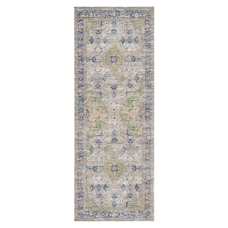 Cameron Ivory Sage Runner Rug