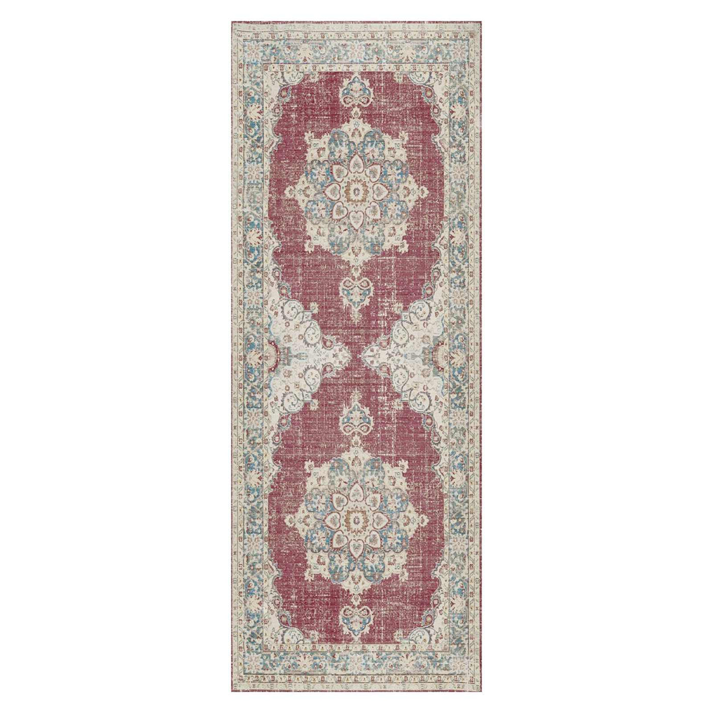 Cameron Maroon Ivory Runner Rug