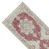 Cameron Maroon Ivory Runner Rug — detail view 1