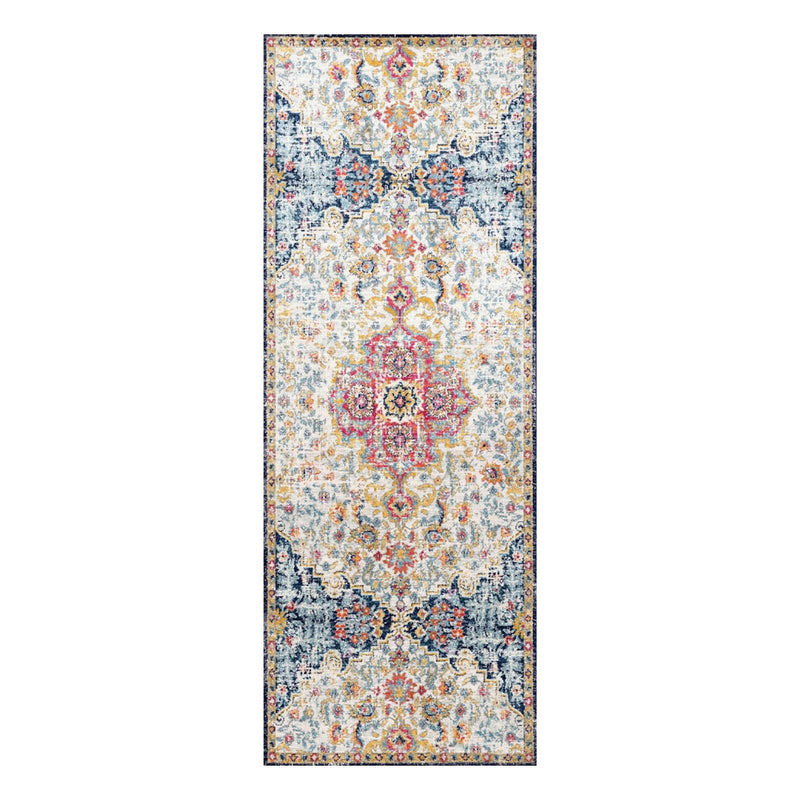 Cameron Red Blue Runner Rug