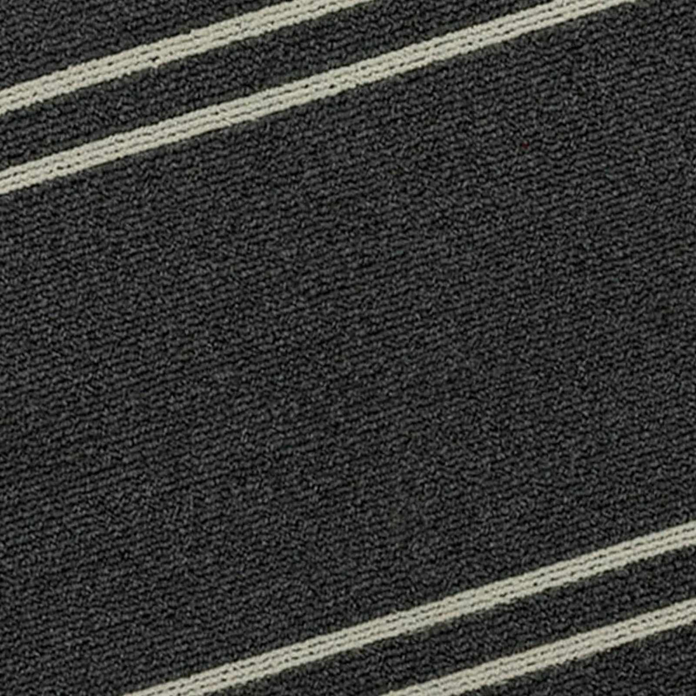 Double Border Washable Tufted Accent Rug — Charcoal view 2
