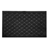 Textured Rubber Doormat — Charcoal