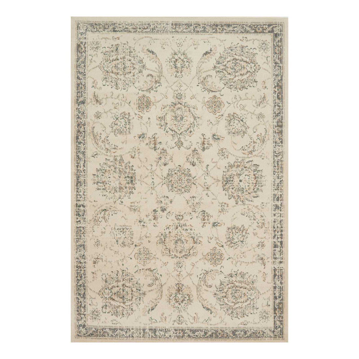 Norwich Traditional Ivory & Beige Area Rug