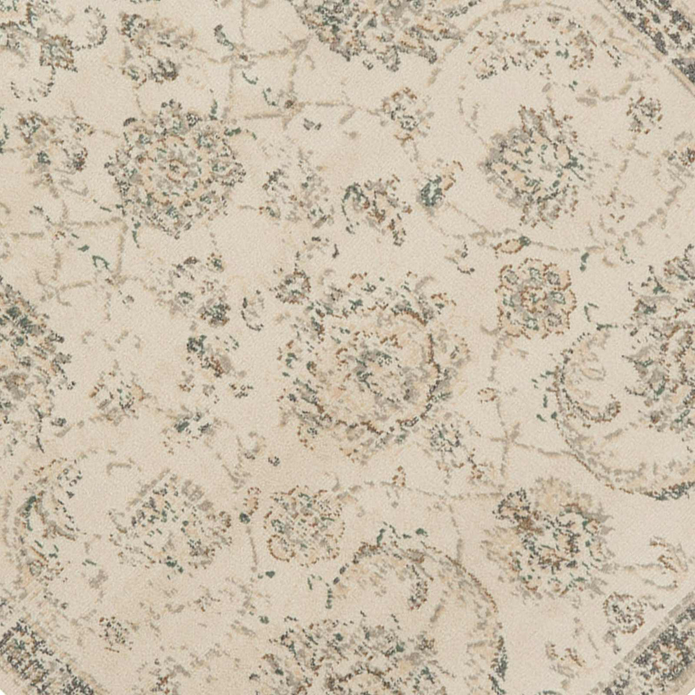 Norwich Traditional Ivory & Beige Area Rug — detail view 1