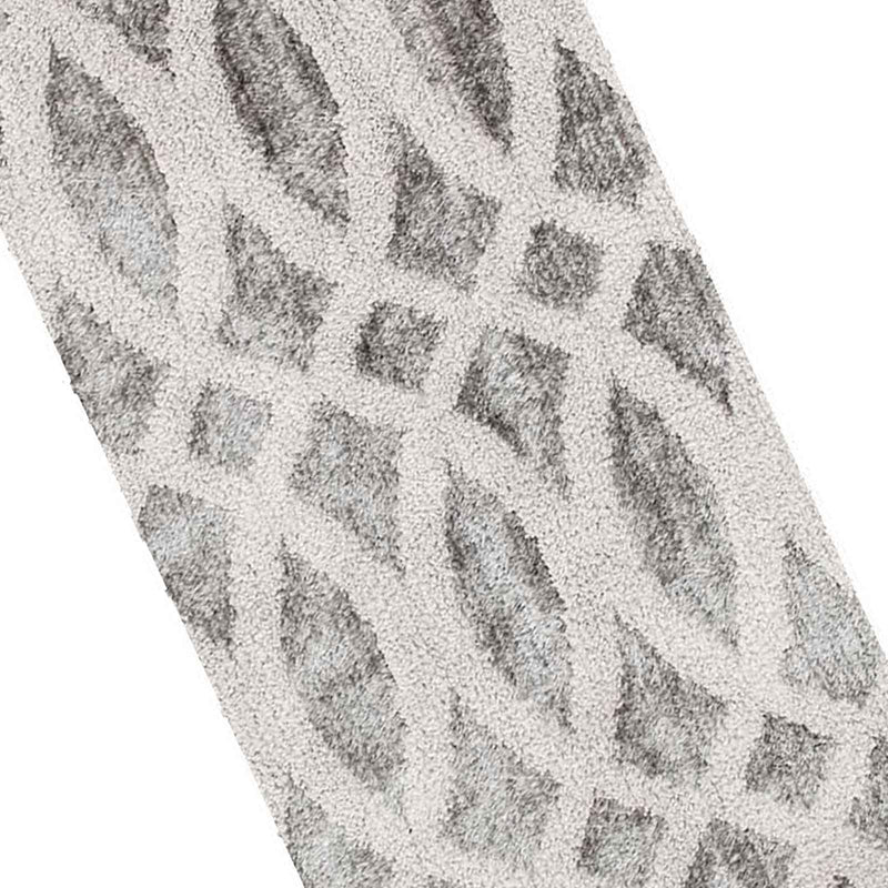 Sophelia Grey & Ivory Tufted Runner With Non-Slip Back