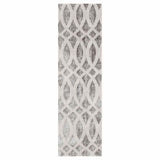 Sophelia Grey & Ivory Tufted Runner With Non-Slip Back