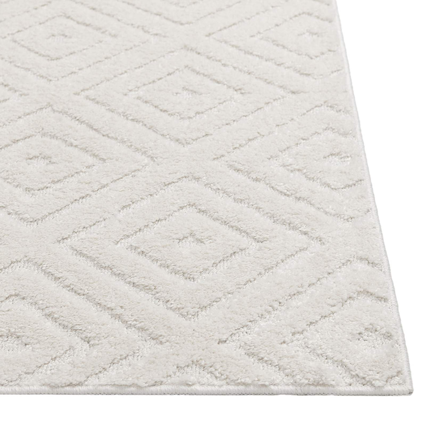 Ronin Ivory Tufted Non-Slip Area Rug — detail view 1