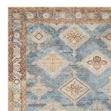 Freya Multicolor Medallion Washable Accent Rug — Blue view 2